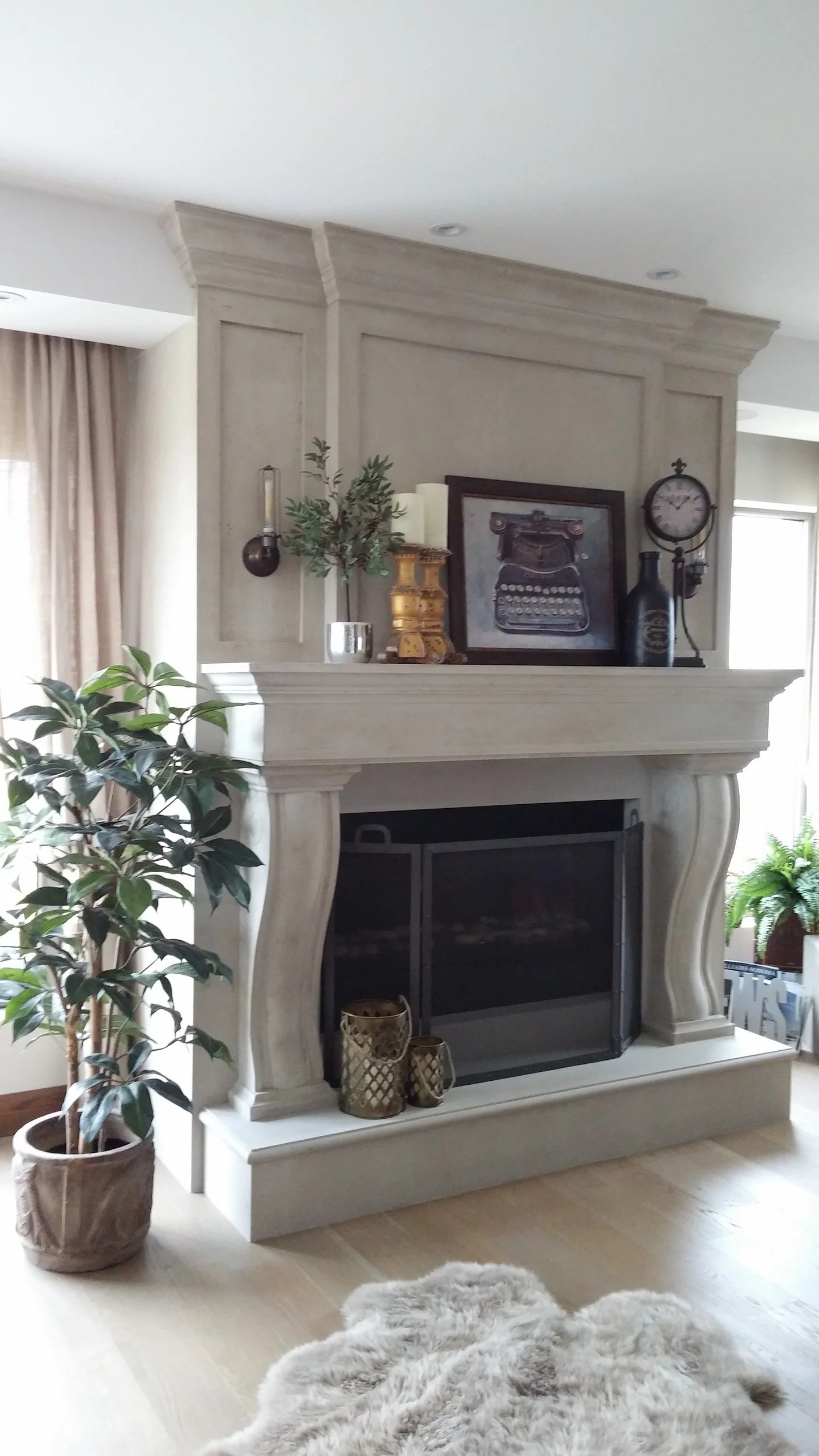 Fireplace Mantel Surround (Cast Stone) 1147.556 GS