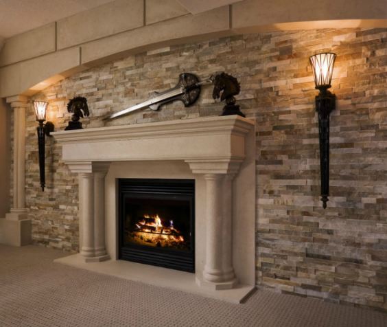 Fireplace Mantel Surround (Cast Stone) 1110.555 GS