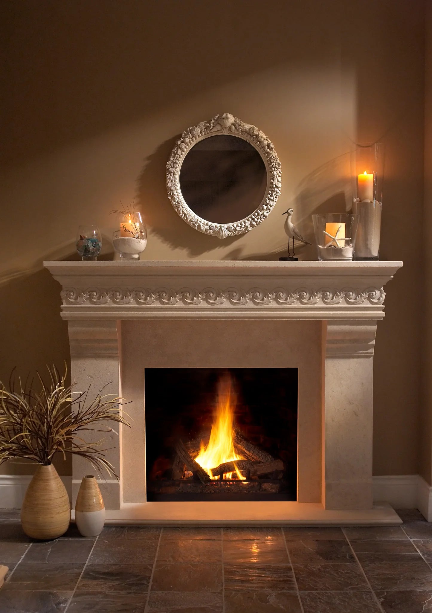 Fireplace Mantel Surround (Cast Stone) 1110S.556 GS